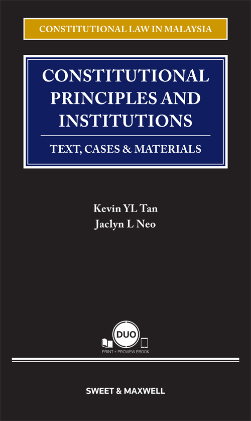 Constitutional Principles and Institutions: Text, Cases & Materials