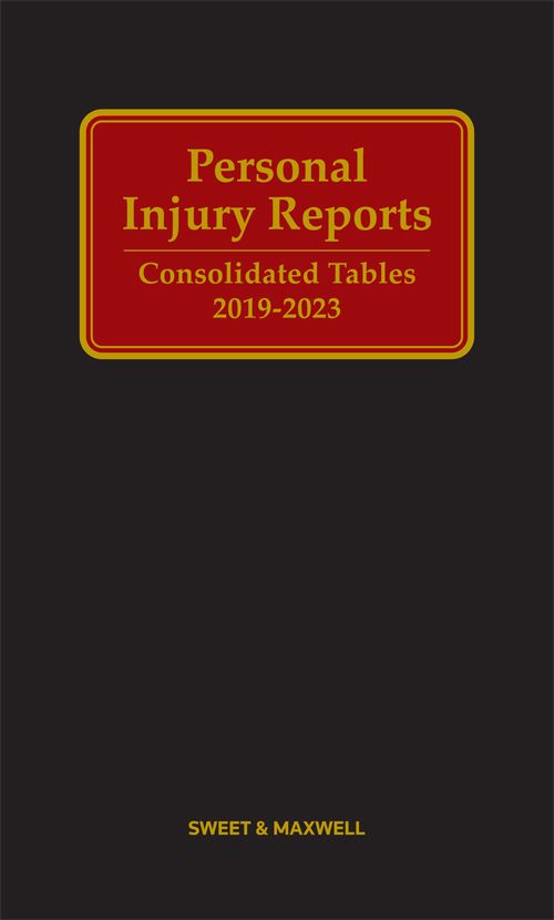 Personal Injury Reports (Consolidated Tables 2019-2023)