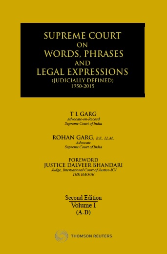 Supreme Court on Words, Phrases and Legal Expressions (Judicially Defined) 1950-2015