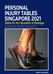 Personal Injury Tables Singapore 2021