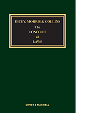 Dicey, Morris & Collins on the Conflict of Laws 16th Edition Mainwork + Supplement